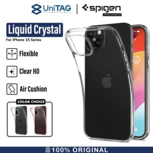 Case iPhone 15 Pro Max Plus Spigen Liquid Crystal Clear Soft Casing