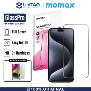 Tempered Glass iPhone 15 Pro Max Plus Momax GlassPro+ Clear Privacy 9H