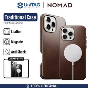 Case iPhone 16 Pro Max Plus Nomad Traditional Horween Leather MagSafe