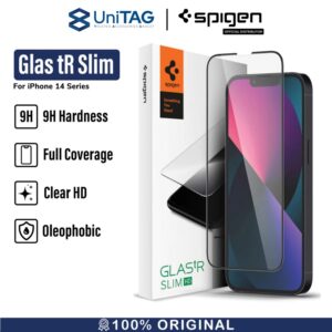 Tempered Glass iPhone 14/13 Mini Pro Max Plus Spigen Glas.tR SLIM Full