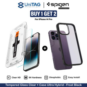 Tempered Glass iPhone 14/13 Mini Pro Max Plus Spigen Glas tR EZ Fit