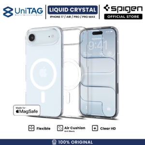 Case for iPhone 17 Air Pro Max Spigen Liquid Crystal MagSafe MagFit Clear Soft Casing Anti Shock